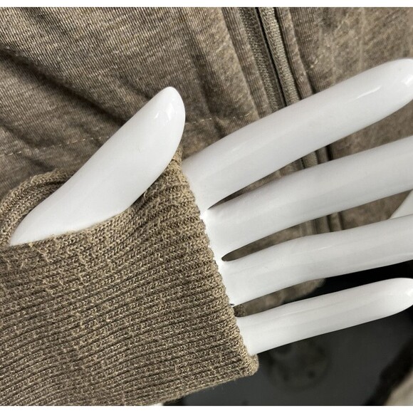 Be By Blanc Noir Down Puffer Jacket Hooded Parka Brown XS Designer Luxury Coat - Picture 3 of 5